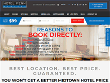 Tablet Screenshot of hotelpenn.com